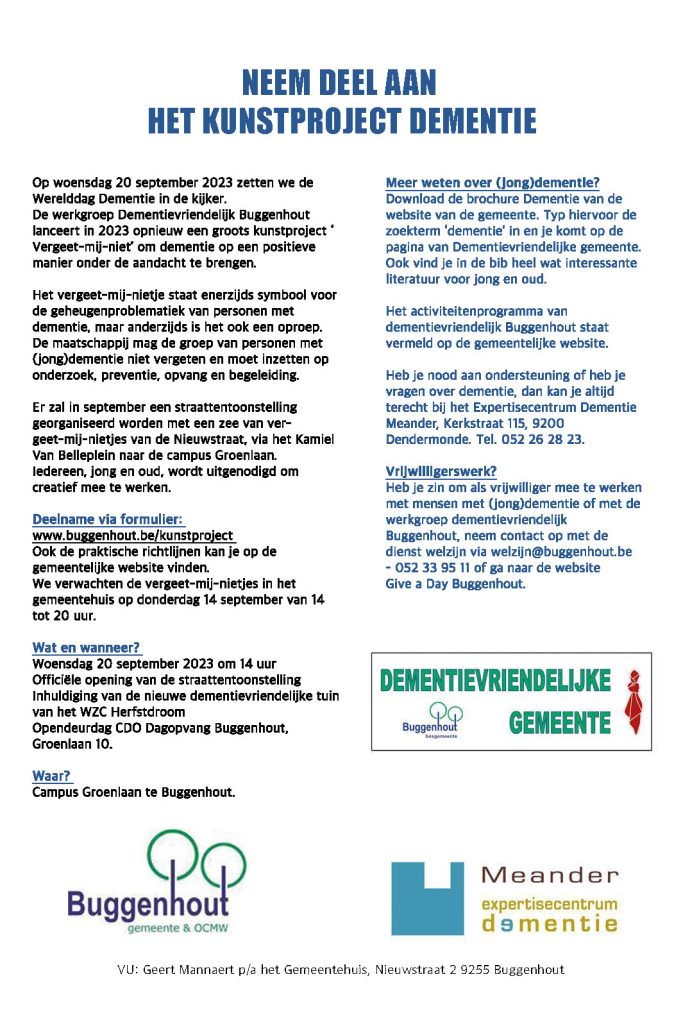 Flyer kunstproject dementie achterkant klein